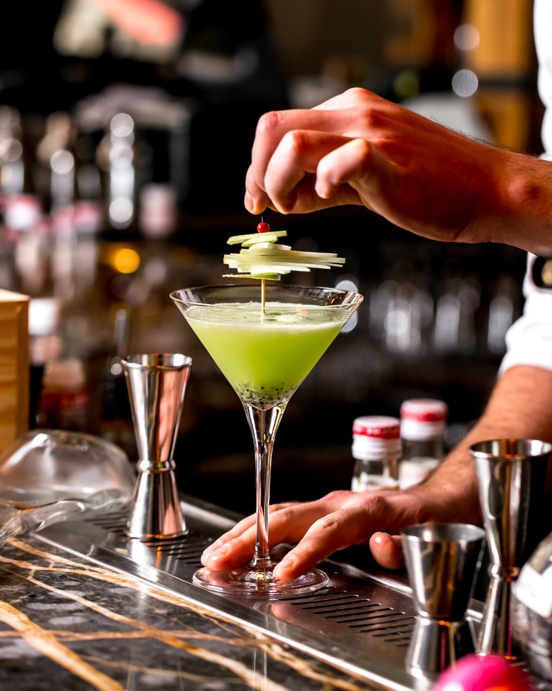 Cocktails and mocktails at The 71 bar