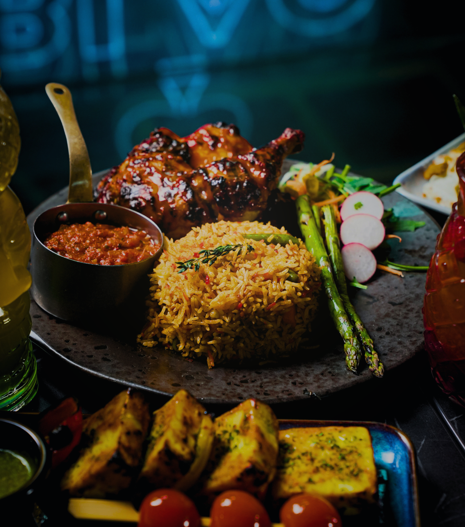 Fusion cuisine served at The 71, South Woodford